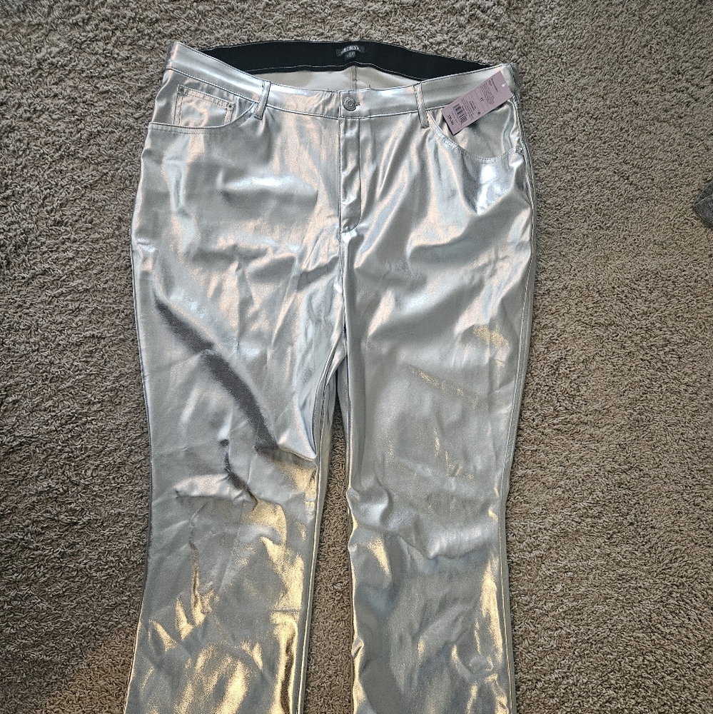 Silver Glitter Pants